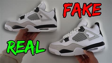 jordan 4 fake vs real